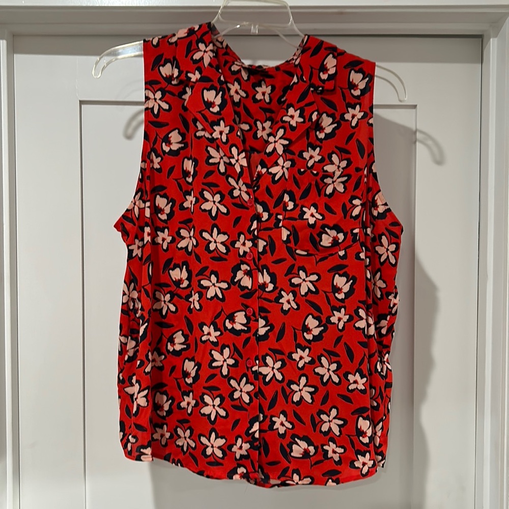 Bright and Fun Sleeveless Blouse